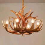 Baroque deer antler pendant chandelier