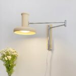 Folding wall lamps with beige rocker