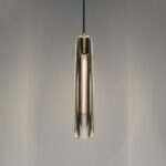 Minimalist suspension tube design presented on a grey background