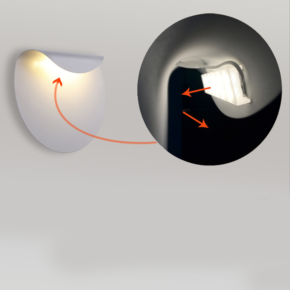 Minimalist white wall light