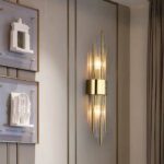 Modern gold wall light