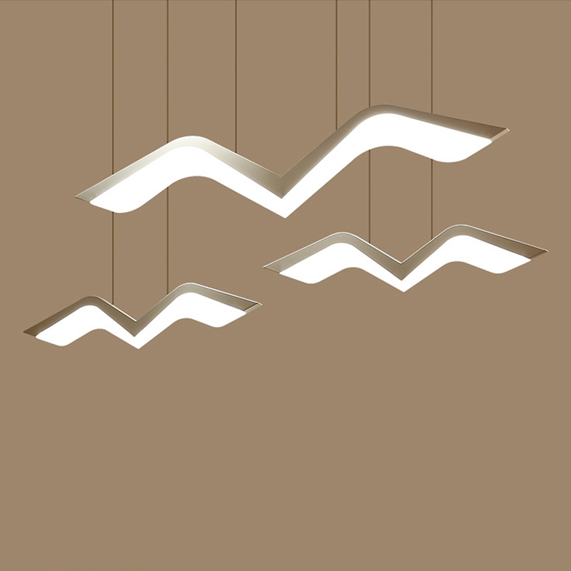 Modern Nordic-style Led bird hanging lamp for living rooms