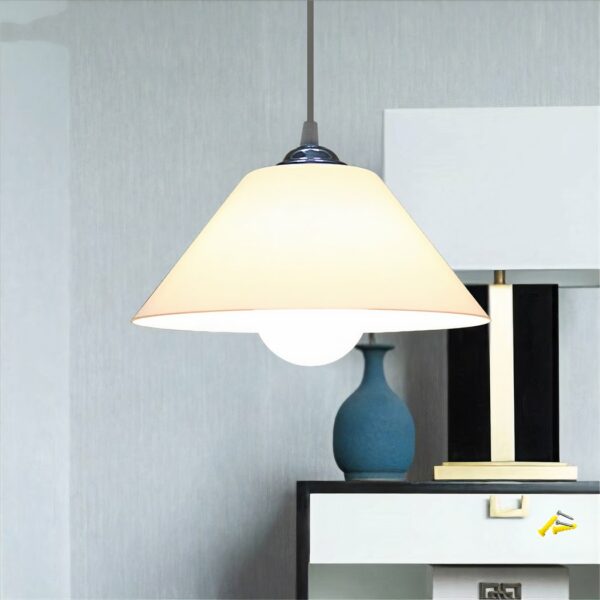 Modern white lampshade for interior display