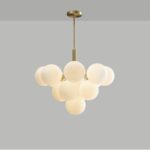 The lighting provided by this cluster suspension is soft and warm, helping to create a relaxing atmosphere in every corner of your home. Whether in the living room, bedroom or any other place where extra light is needed, this pendant will be the ideal choice for illuminating cosy evenings with friends or relaxing alone. Bring your décor to life with the modern white cluster pendant: the essential lighting accessory to enhance your home with professional style. installed