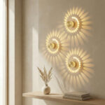 Modern LED ceiling light, metal, fireworks