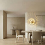 Modern LED ceiling light, metal, fireworks