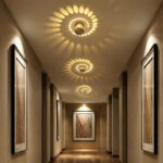 Modern LED ceiling light, metal, fireworks