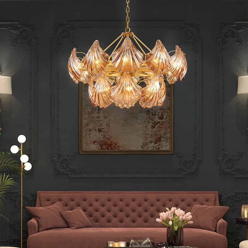 Glass and metal LED shell suspension