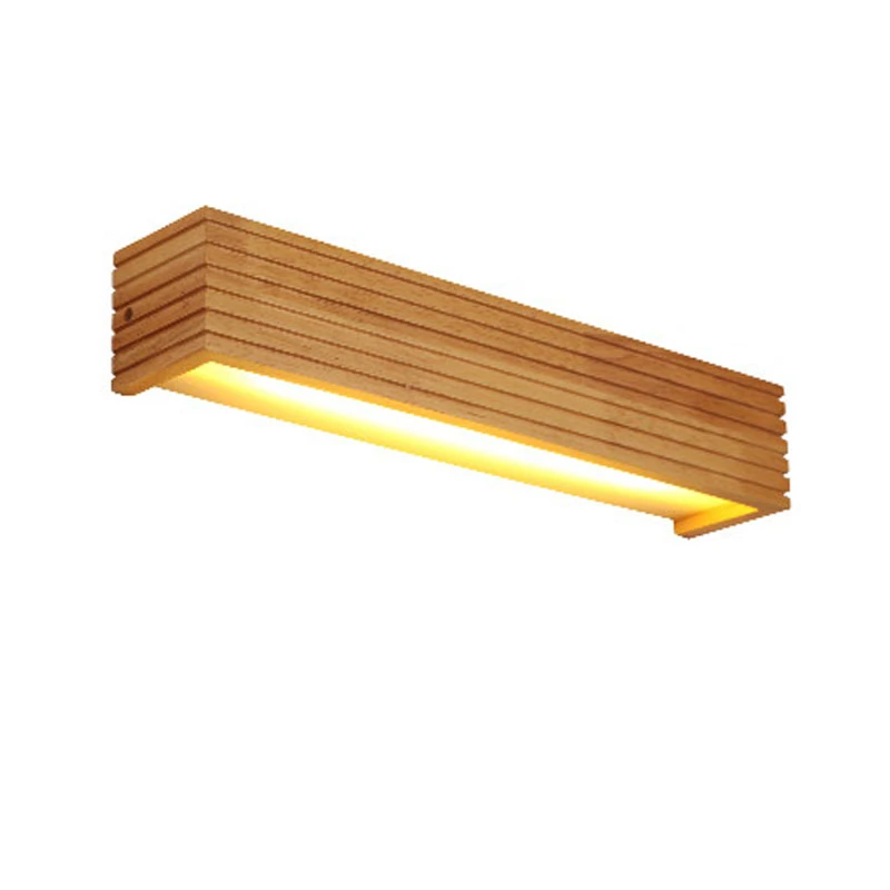 Design staircase wall light in wood